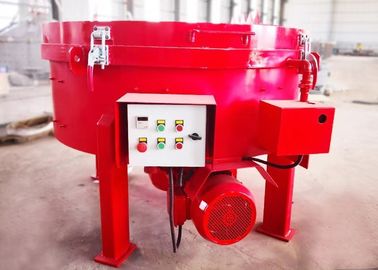 Mt800 voerde de Vuurvaste Panmixer 800kgs Gewicht met Compacte Structuur Rode Kleur in